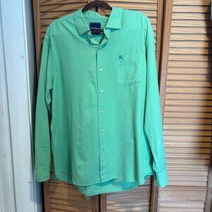 Tommy Bahama Men's Long-Sleeve Shirt Green cotton silk lightweight spring